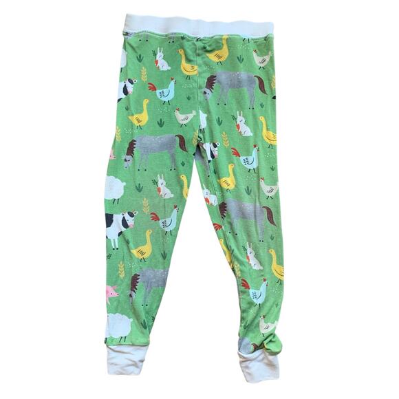 Little Sleepies Green Farm Animals Pajamas - Picture 8 of 10